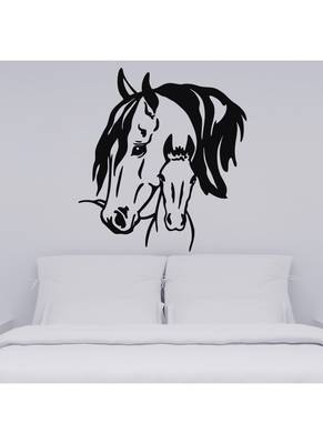 Two Horse heads Wall decal 1