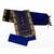 Elephant Printed Dress Material with Blue Embroidered Neck & Dupatta