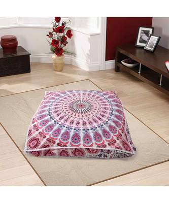 Indian Large Mandala Dog Bed Cotton Pet Cushion Ethnic Meditation Dog Pillow Bed (Cover Only) 2
