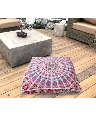 Indian Large Mandala Dog Bed Cotton Pet Cushion Ethnic Meditation Dog Pillow Bed (Cover Only) 3