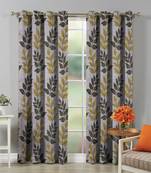 Fabzi Green Printed Polyester Window Curtains Set Of 2 Pieces (Width 4 Ft X Length 5 Feet)