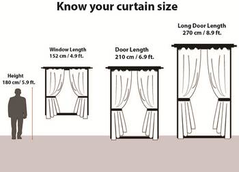 Fabzi Brown Printed Polyester Window Curtains Set Of 2 Pieces (Width 4 Ft X Length 5 Feet) 5