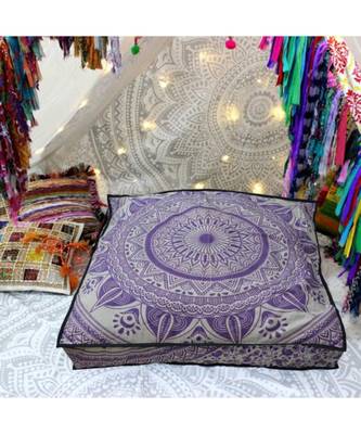 Ethnic Mandala Pet Bed Cushion Cotton Meditation Throw Pillows Large Dog Bedding (Cover Only) 1