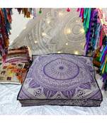 Ethnic Mandala Pet Bed Cushion Cotton Meditation Throw Pillows Large Dog Bedding (Cover Only)