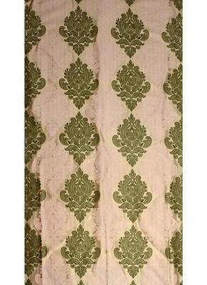 Fabzi Set of 2 Window Semi-Transparent Eyelet Polyester Curtains Green 3