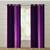 Fabzi Set of 2 Door Semi-Transparent Eyelet Polyester Curtains Violet