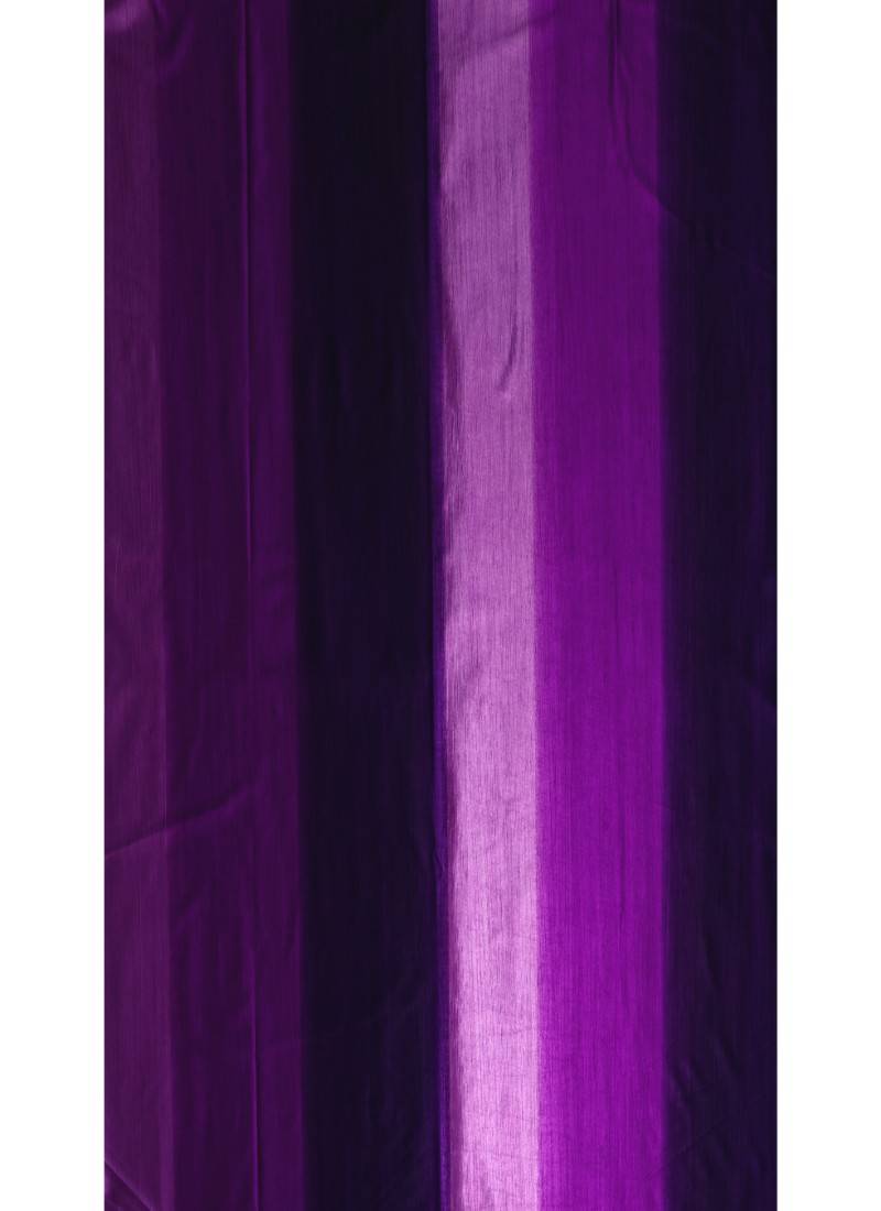 Fabzi Set of 2 Door Semi-Transparent Eyelet Polyester Curtains Violet