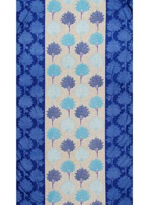 Fabzi Blue Printed Polyester  Window Curtains Set Of 2 Pieces (Width 4 Ft X Length 5 Feet) 4