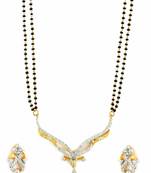Clear CZ AD American Diamond Mangal Sutra Jewellery for Women - Orniza