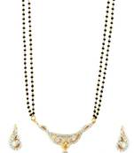 Clear CZ AD American Diamond Mangal Sutra Jewellery for Women - Orniza