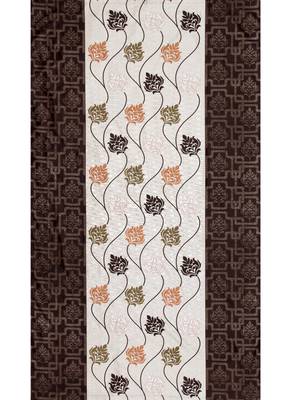 Fabzi Brown Printed Polyester Window Curtains Set Of 2 Pieces (Width 4 Ft X Length 5 Feet) 2