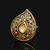 Multicolor kundan meena rings