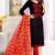Black embroidered cotton salwar with dupatta