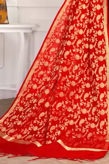 Black embroidered cotton salwar with dupatta
