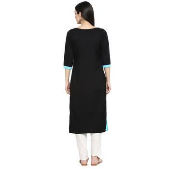 Multicolor Crepe Printed Stitched Kurti 3