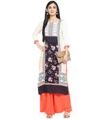 Multicolor Rayon Printed Stitched Kurti