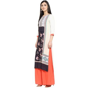 Multicolor Rayon Printed Stitched Kurti 4