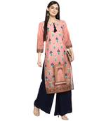Multicolor Crepe Printed Stitched Kurti