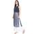 Grey Georgette Plain Stitched Kurti