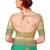 Turquoise embroidered art silk saree with blouse
