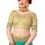 Turquoise embroidered art silk saree with blouse
