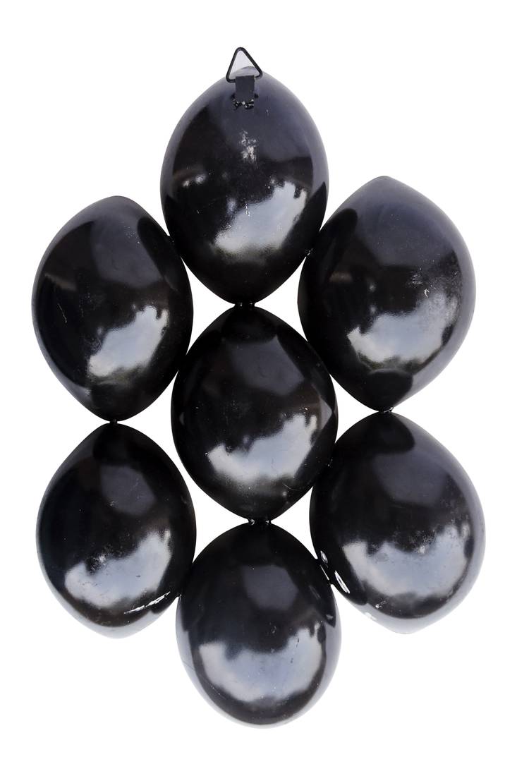 H & W Black/Gold Metal Wall D  cor Candle Holder for Diwali- Set of 1 (24 x 36 x 7 cm)