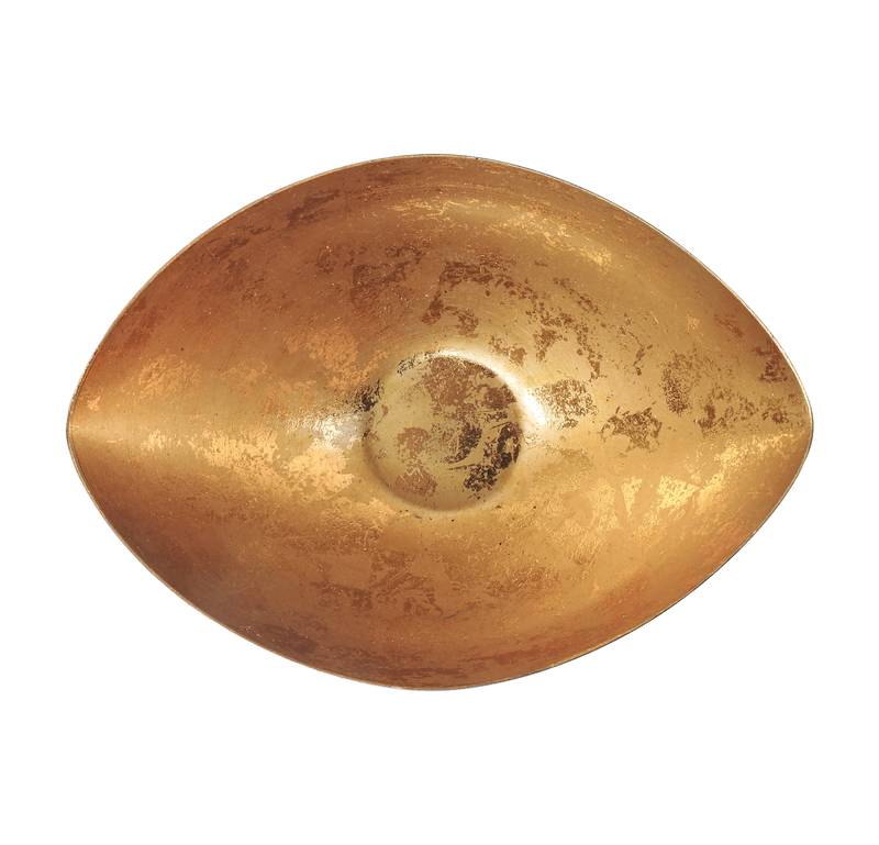 H & W Black/Gold Metal Wall D  cor Candle Holder for Diwali- Set of 1 (16 x 11 x 8 cm)