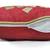 H & W Red Cushion Cover with Satin Stitch Embroidery & Bead Work in Poly Dupion Fabric- Set of 1 (30 X 30 Cm)