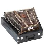 OM Santoor, Santur Pt. Shiv Kumar Sharma Style, Matte Finish, Playing Sticks, Tuning Key, Carry Box, Few Extra Strings