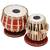 Tabla Drum Set, 2.5 Kg Red Painted Designer Brass Bayan, Sheesham Wood Dayan, Hand Made Drum Skin, Camel Leather Strap
