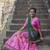 Multicolor digital print silk semi stitched lehenga with dupatta