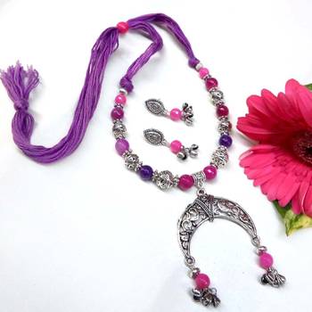 Purple  Oxidized Neckset 1