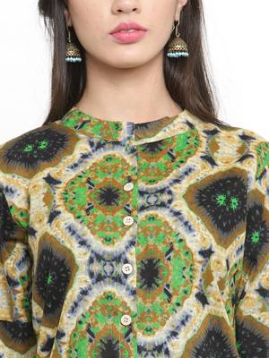 Indibelle Multicolor woven cotton kurtis 2