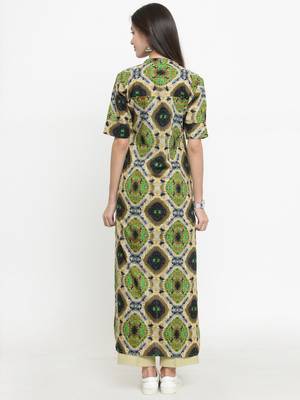 Indibelle Multicolor woven cotton kurtis 3