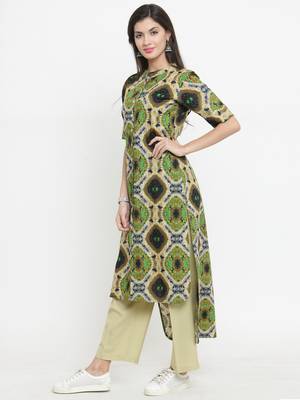 Indibelle Multicolor woven cotton kurtis 4