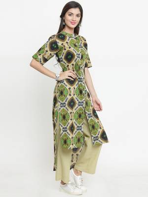 Indibelle Multicolor woven cotton kurtis 5