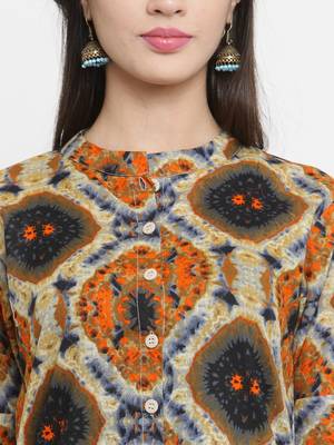 Indibelle Multicolor woven cotton kurtis 2