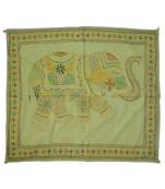 Lal Haveli Designer Elephant wall Hanging Tapestry 36 X 29 Inches