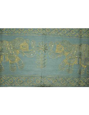 Handmade Embroidered Work Elephant wall Hanging 65 X 17 Inches 2