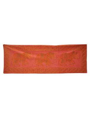 Lal Haveli Handmade Embroidered Cotton Wall Runner 48 X 16 Inches 1