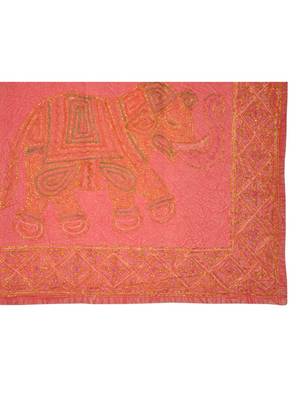 Lal Haveli Handmade Embroidered Cotton Wall Runner 48 X 16 Inches 3