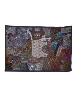 Lal Haveli Decorative Embroidered Vintage Tapestry wall Hanging Decorative 1