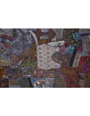 Lal Haveli Decorative Embroidered Vintage Tapestry wall Hanging Decorative 2