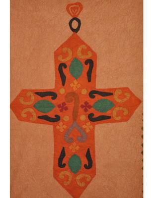 Lal Haveli Patchwork Cotton Vintage Tapestry Handmade wall Hanging 36 X 53 Inches 2