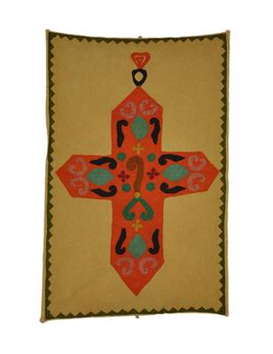 Lal Haveli Patchwork Home Decor wall Hanging Indian Cotton Table Throw 36 X 53 Inches 1