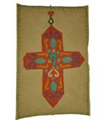 Lal Haveli Cotton wall Hanging Ethnic Patchwork Tapestry Vintage wall Art 36 X 53 Inches