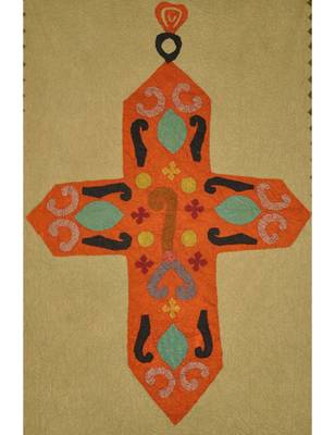 Lal Haveli Cotton wall Hanging Patchwork Tapestry Handmade Hanging Table 36 X 53 Inches 2