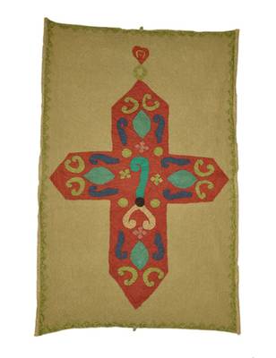Lal Haveli wall Hanging Cotton Vintage wall Art Patchwork Tapestry Size 36 X 53 Inches 1
