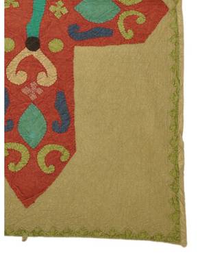 Lal Haveli wall Hanging Cotton Vintage wall Art Patchwork Tapestry Size 36 X 53 Inches 3