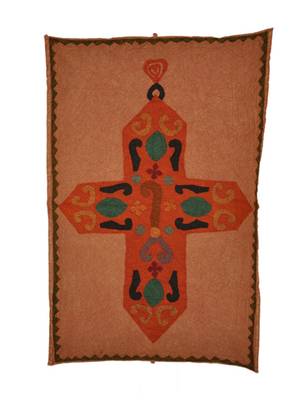 Lal Haveli Handmade Patchwork wall Hanging Ethnic Tapestry Cotton 36 X 53 Inches 1